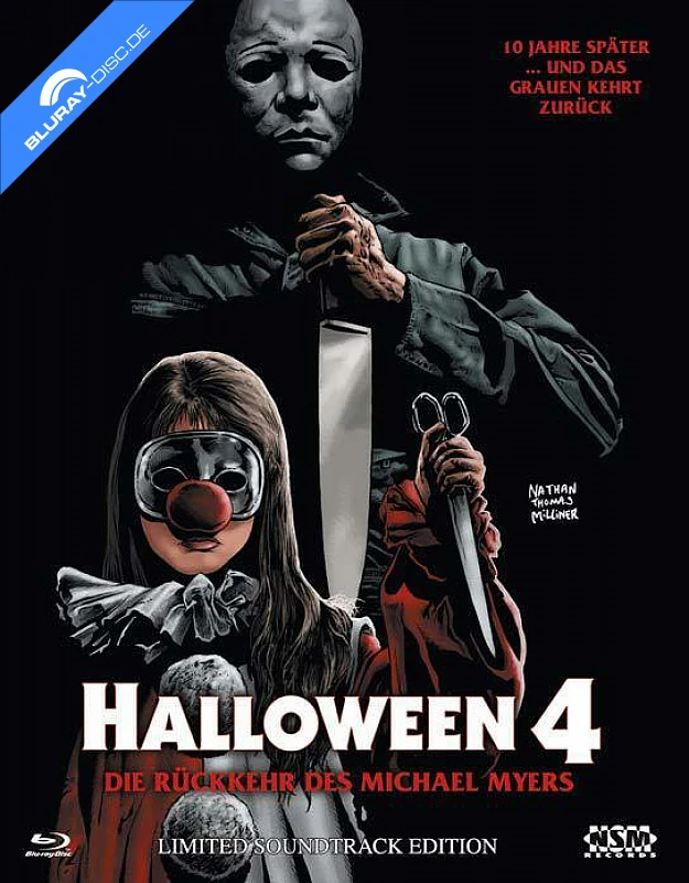 Halloween IV – Michael Myers kehrt zurück · NSM Records · Kleine Hartbox · Cover B + Soundtrack-CD