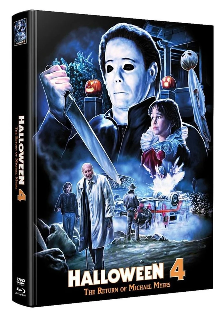 Halloween IV – Michael Myers kehrt zurück · Concorde Home Entertainment / AVV · Cover W · Wattiert