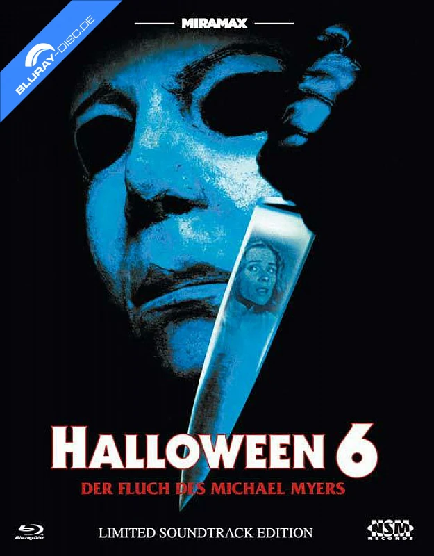 Halloween VI – Der Fluch des Michael Myers · NSM Records / StudioCanal · Kleine Hartbox · Cover A + Soundtrack-CD