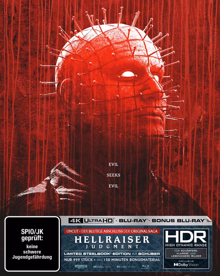 Hellraiser: Judgment · Turbine Medien · Full-Slip-Motiv A; das innere Steelbook ist bei A–D identisch