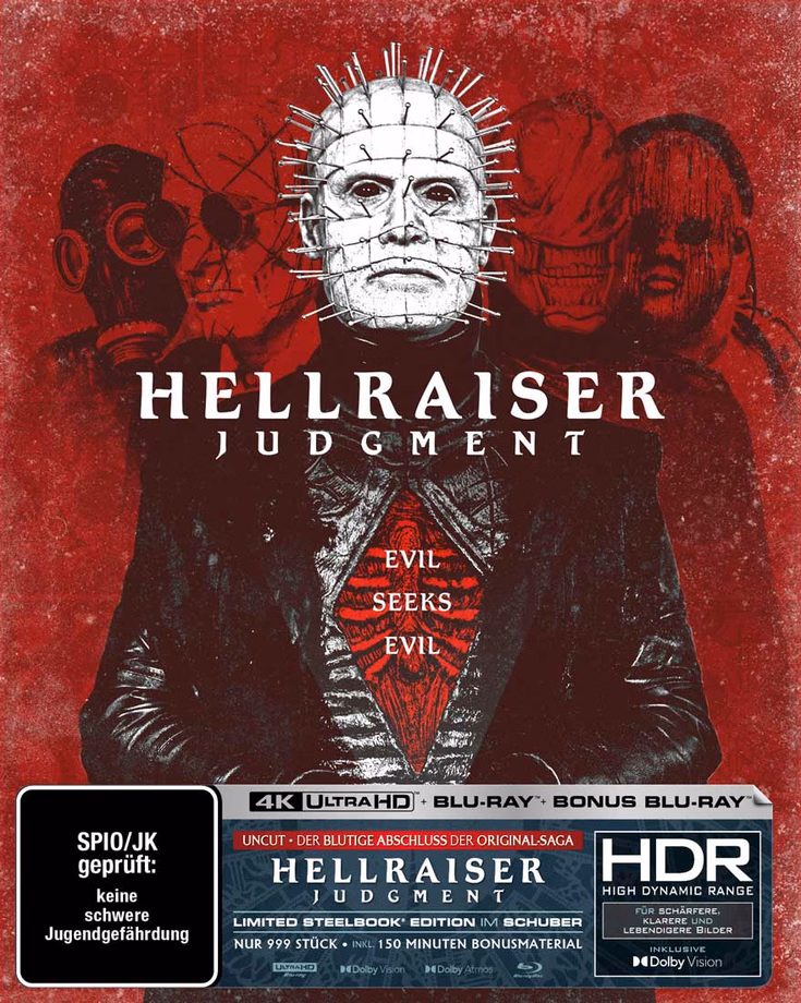 Hellraiser: Judgment · Turbine Medien · Full-Slip-Motiv B; das innere Steelbook ist bei A–D identisch