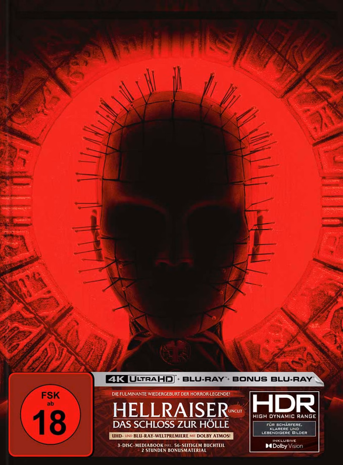 Hellraiser – Das Schloss zur Hölle · Turbine Medien · Cover B: internationales Artwork/Ghost-Pinhead, partieller Spotlack