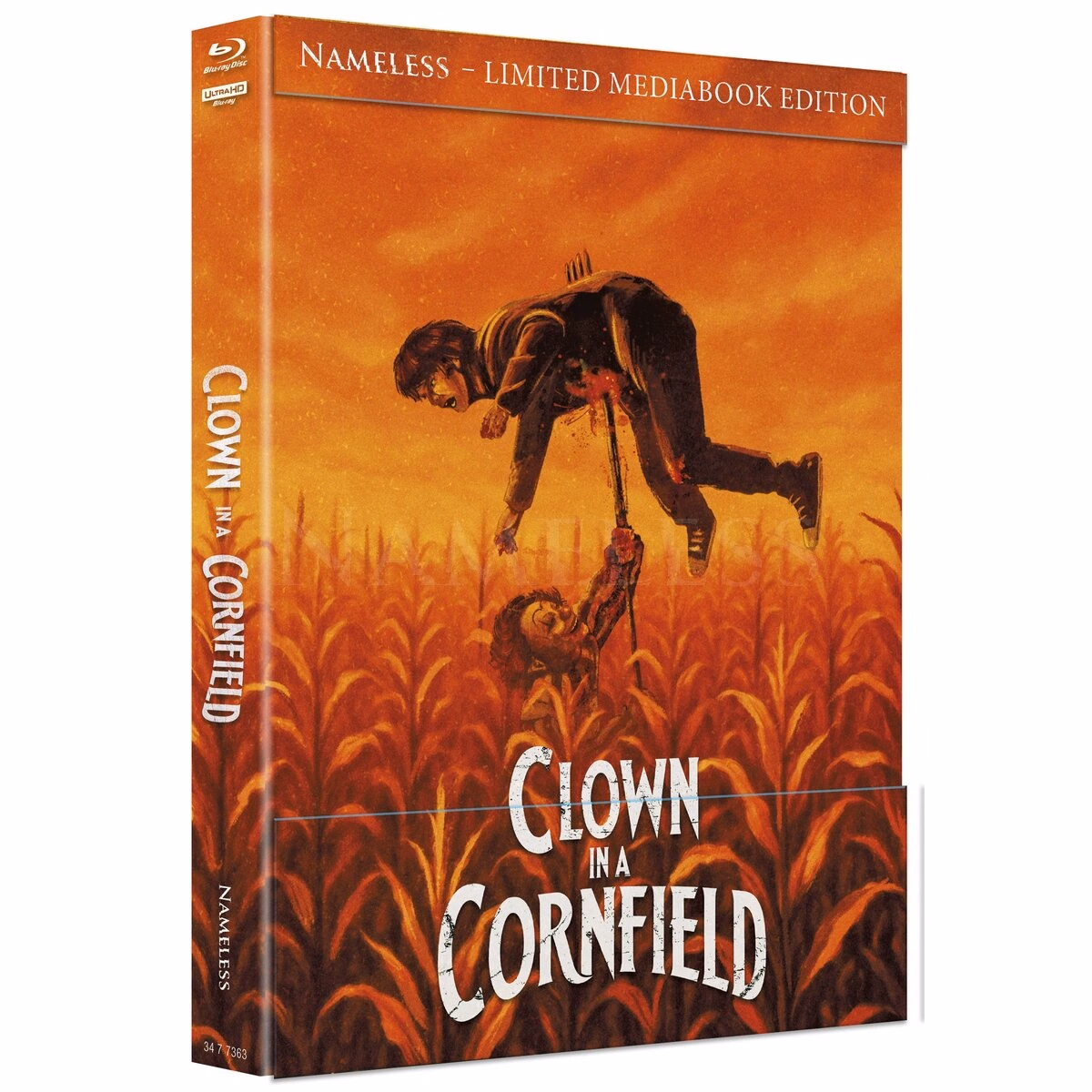 Clown in a Cornfield · Nameless Media · Cover B – Orange