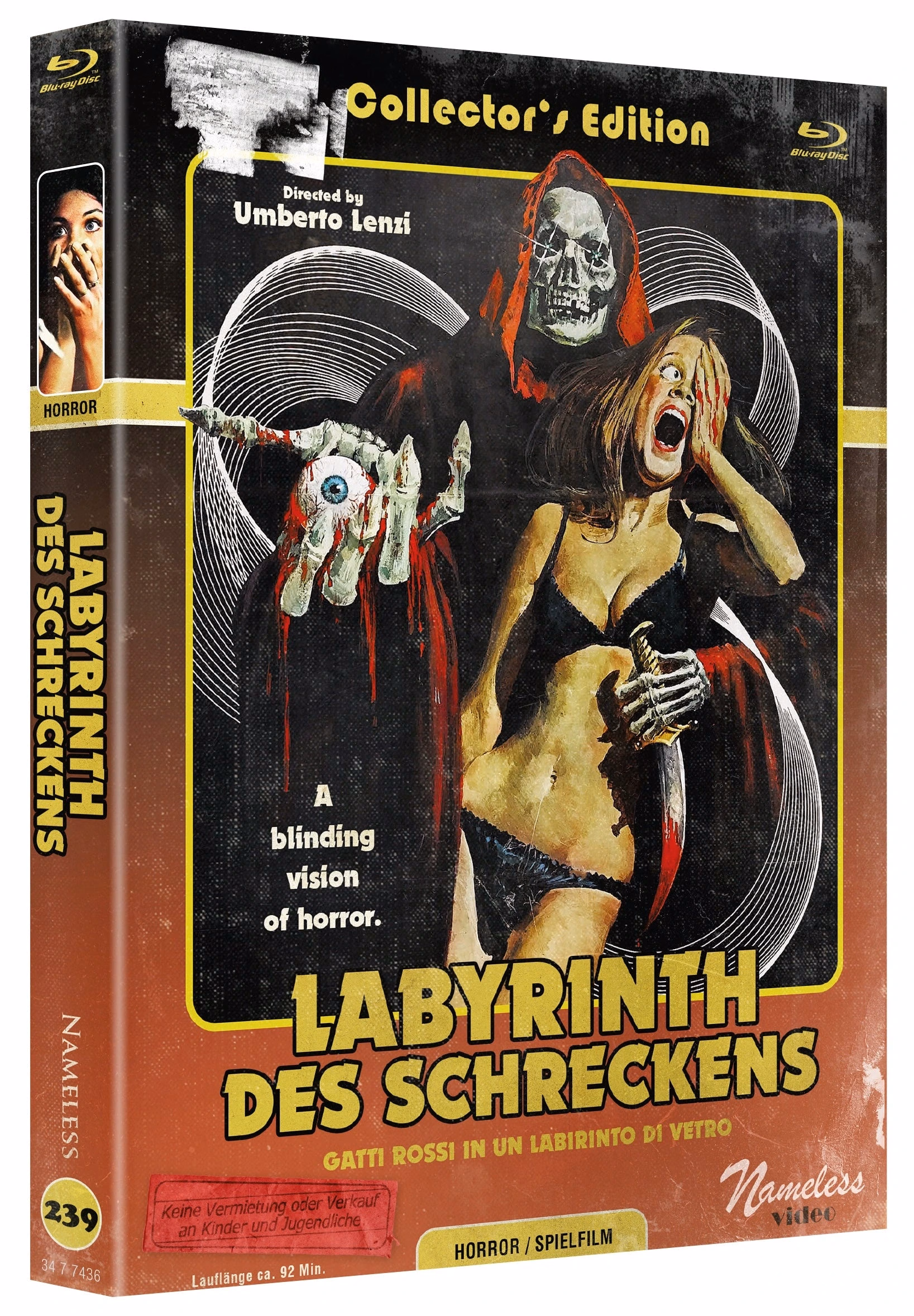 Labyrinth des Schreckens · Nameless Media · Cover C – Retro