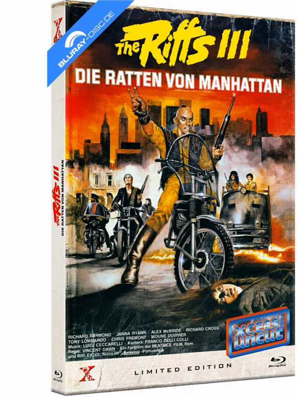 The Riffs III – Die Ratten von Manhattan · Xcess Entertainment · Großhartbox-Motiv, kein weiteres Mediabook-Cover