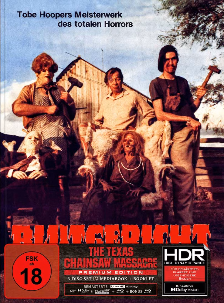 The Texas Chainsaw Massacre – Blutgericht in Texas · Turbine Medien · Deutsches Kino-Artwork