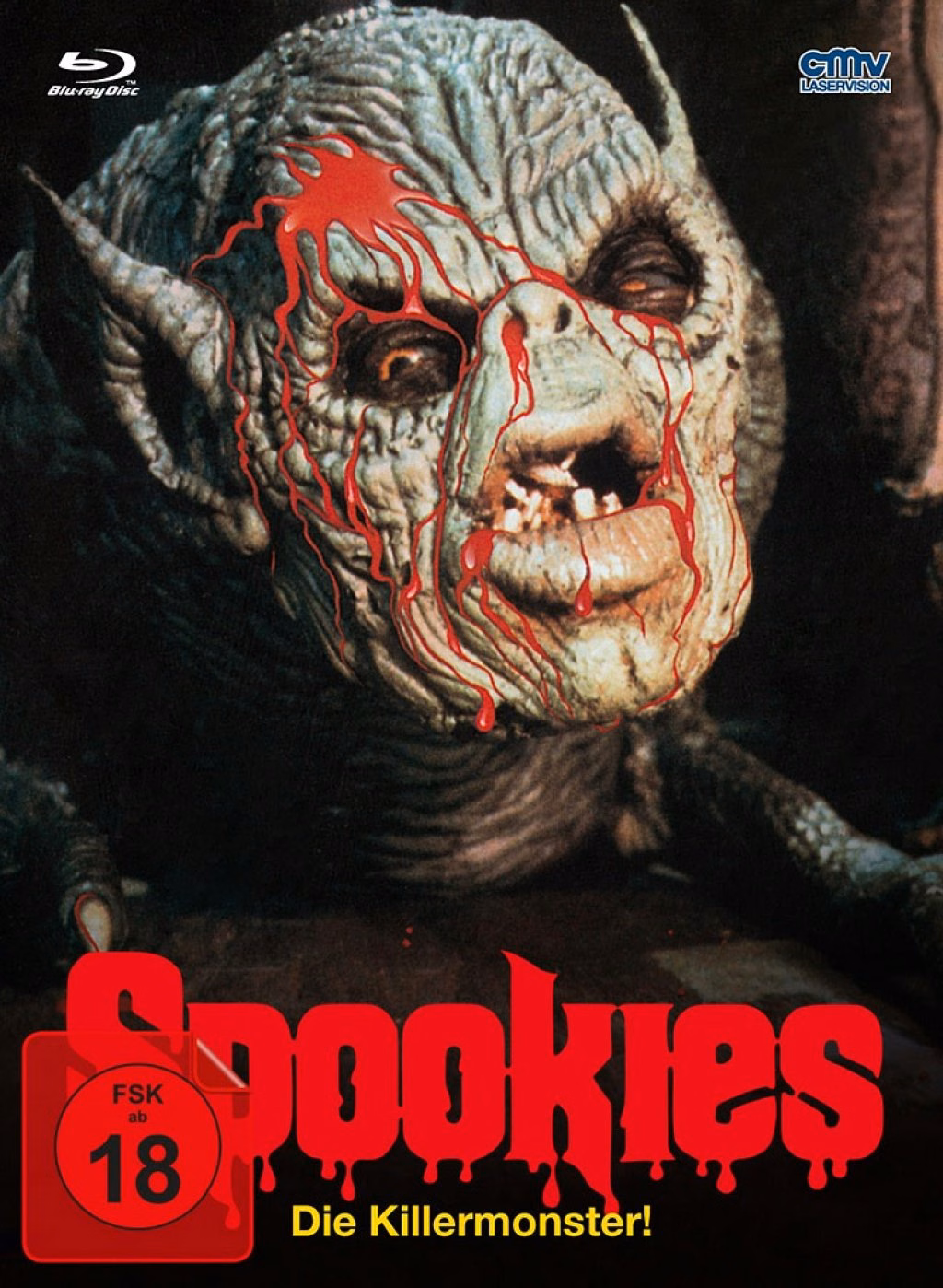 Spookies – Die Killermonster! · cmv-Laservision · ursprüngliches Mediabook 2021 – Cover B – exaktes Frontmotiv der unten genannten Einzelquelle zuordnen; andere Auflagen/Cover nicht übertragen