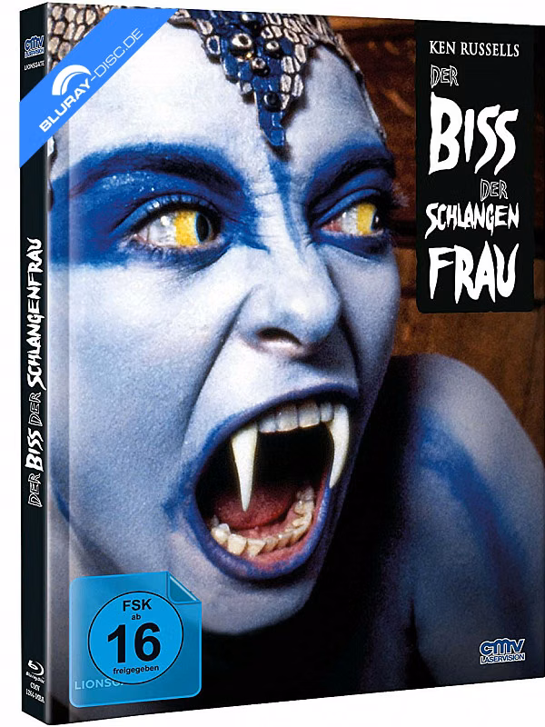 Der Biss der Schlangenfrau · cmv-Laservision · CMV-Mediabook – Cover A; exaktes physisches Originalmotiv der konkret genannten Ausgabe; keine Motivübertragung aus gleichnamigen Coverbuchstaben anderer Labels/Wellen.