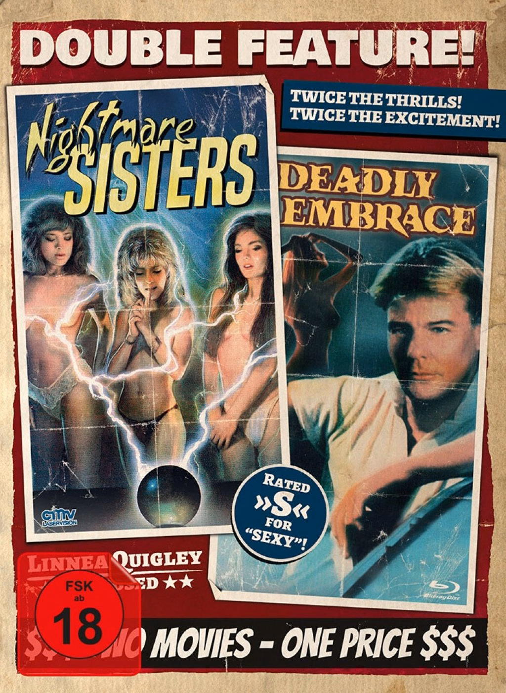 Nightmare Sisters / Deadly Embrace – Double Feature (Kollektion) · cmv-Laservision · Cover B – limitiertes Double-Feature-Mediabook