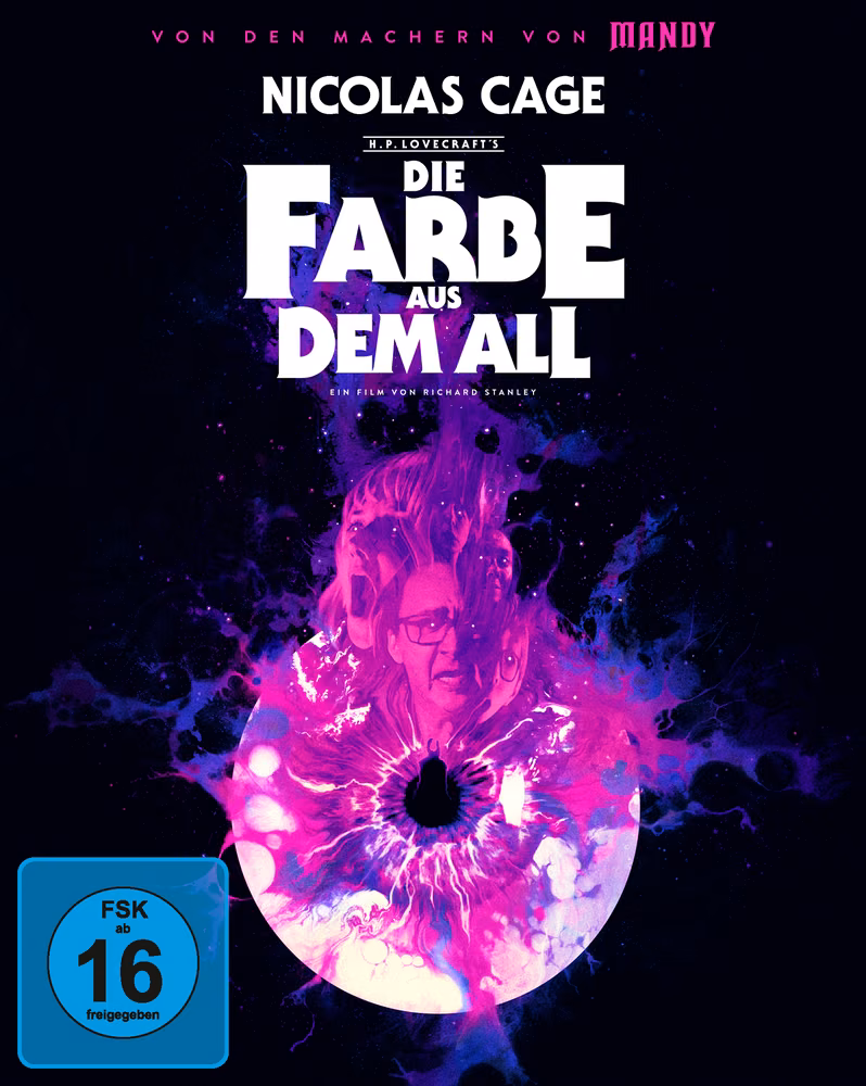 Die Farbe aus dem All · PLAION PICTURES · Mediabook A, PLAION-Produktnummer 1045639; laut offiziellem Inhalt physisch 1 UHD + 2 Blu-rays (verkürzter Produkttitel „UHD+Blu-ray“).