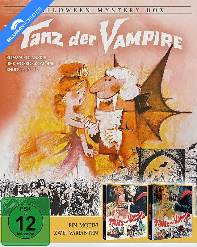 Tanz der Vampire · PLAION PICTURES · Offizielle shop-exklusive C-Ausgabe mit Schuber, Produktnummer 1150172; darunter Hauptartwork nach Frank Frazetta. Bei jeder vierten ausgelieferten C-Ausgabe zufälliges alternatives italienisches Frazetta-Detailmotiv; keine separat verkaufte vierte Covervariante D.