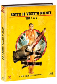 Sotto il vestito niente · Teil 1 & 2 (Kollektion) · Xcess Entertainment · Neues Zweifilm-Kollektionsmotiv (nicht Nuovo-Giallo-4-Disc-Ausgabe)