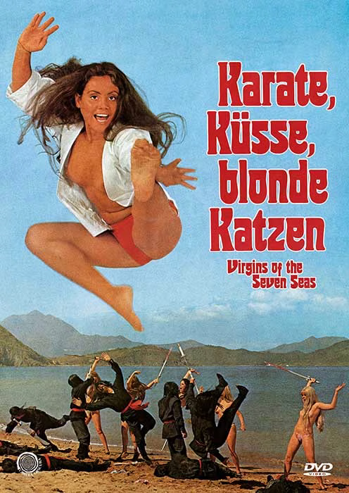 Karate, Küsse, blonde Katzen · Camera Obscura Filmdistribution · Originales Camera-Obscura-DVD-Cover mit zugehörigem Schuber; keine gesicherte weitere Covervariante.