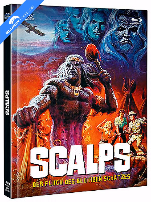 Scalps – Der Fluch des blutigen Schatzes · cmv-Laservision · CMV-Mediabook – Cover A (2017) – exaktes Frontmotiv der unten genannten Einzelquelle zuordnen; andere Auflagen/Cover nicht übertragen
