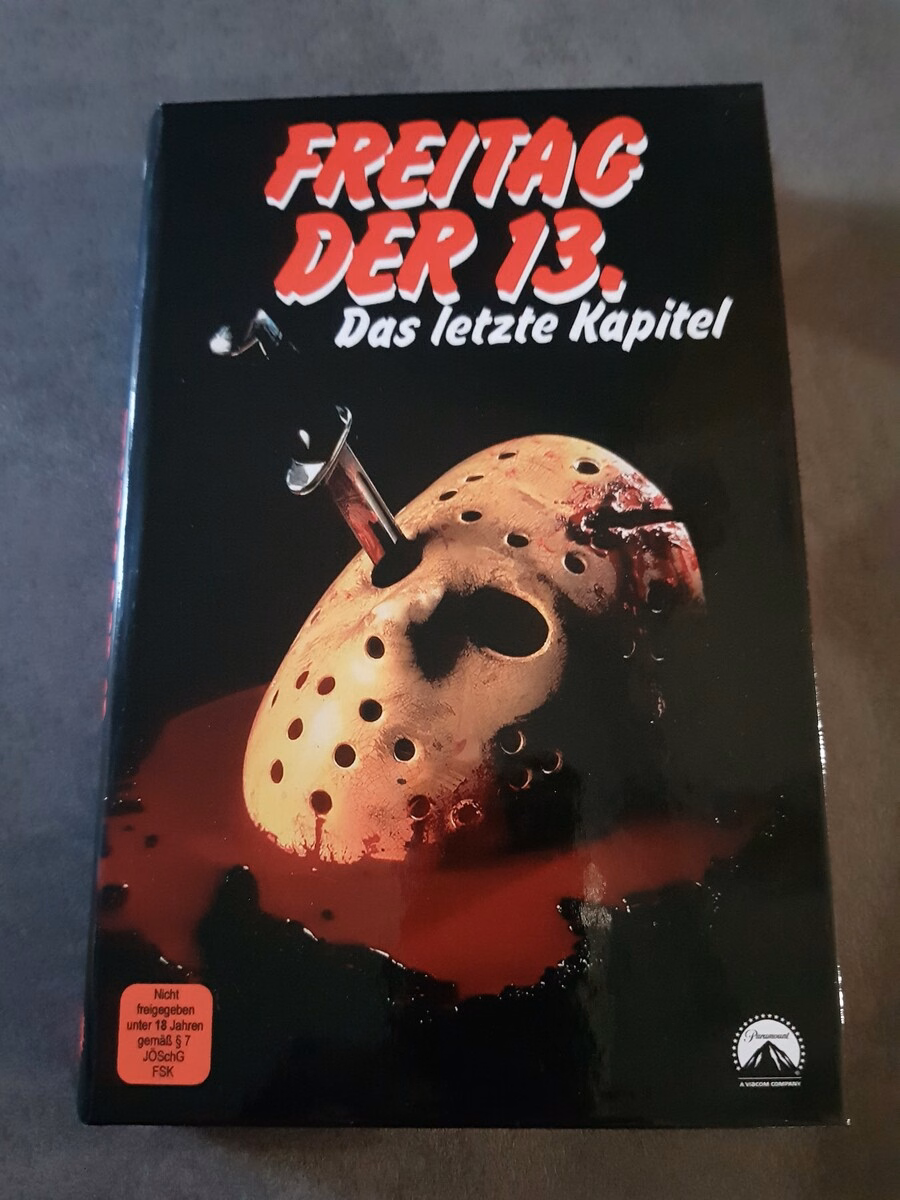 Freitag der 13. – Das letzte Kapitel · Paramount Home Entertainment / 84 Entertainment · Große Hartbox · Paket-Cover A · Einzelmotiv noch abzugleichen