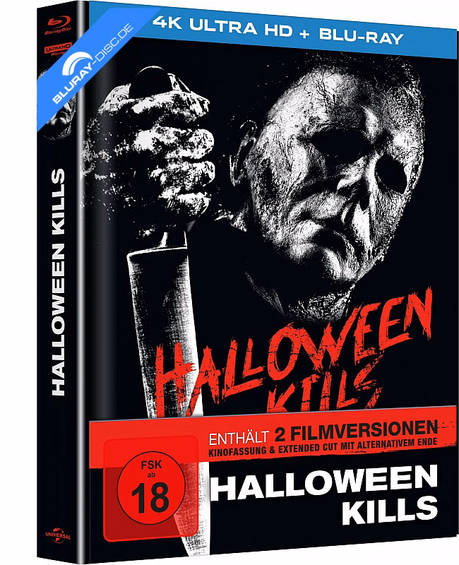 Halloween Kills · Universal Pictures Home Entertainment / Nameless Media / EYK Media · 4K Mediabook · Cover B