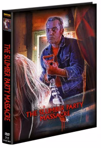 The Slumber Party Massacre · Shock Entertainment · Cover E; maßgeblich ist das der verlinkten Editionsseite zugeordnete Originalmotiv (keine andere Variante austauschen)