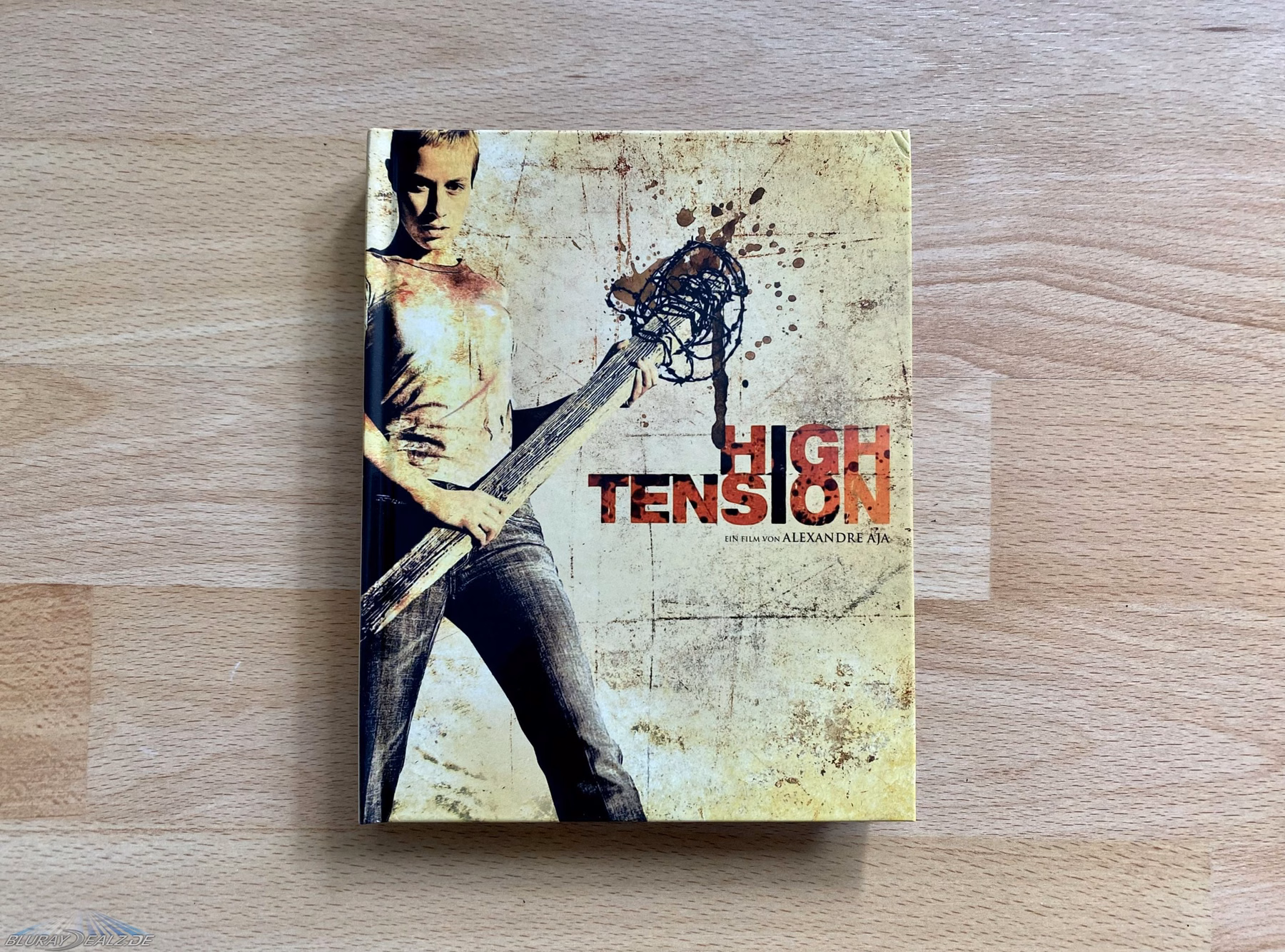 High Tension · PLAION PICTURES · Mediabook C – 4K UHD + 2 Blu-rays (shop-exklusiv). Originalmotiv zur genauen genannten Ausgabe recherchieren, keine falsche Schwestercover-Datei übernehmen.
