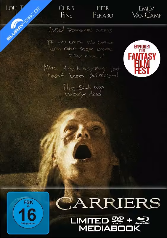 Carriers – Flucht vor der tödlichen Seuche · Splendid Film · Carriers – Limited Mediabook Edition (Blu-ray + DVD)