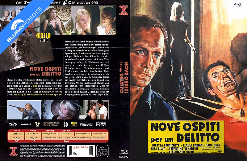 Neun Gäste für den Tod · X-Rated · Cover B
