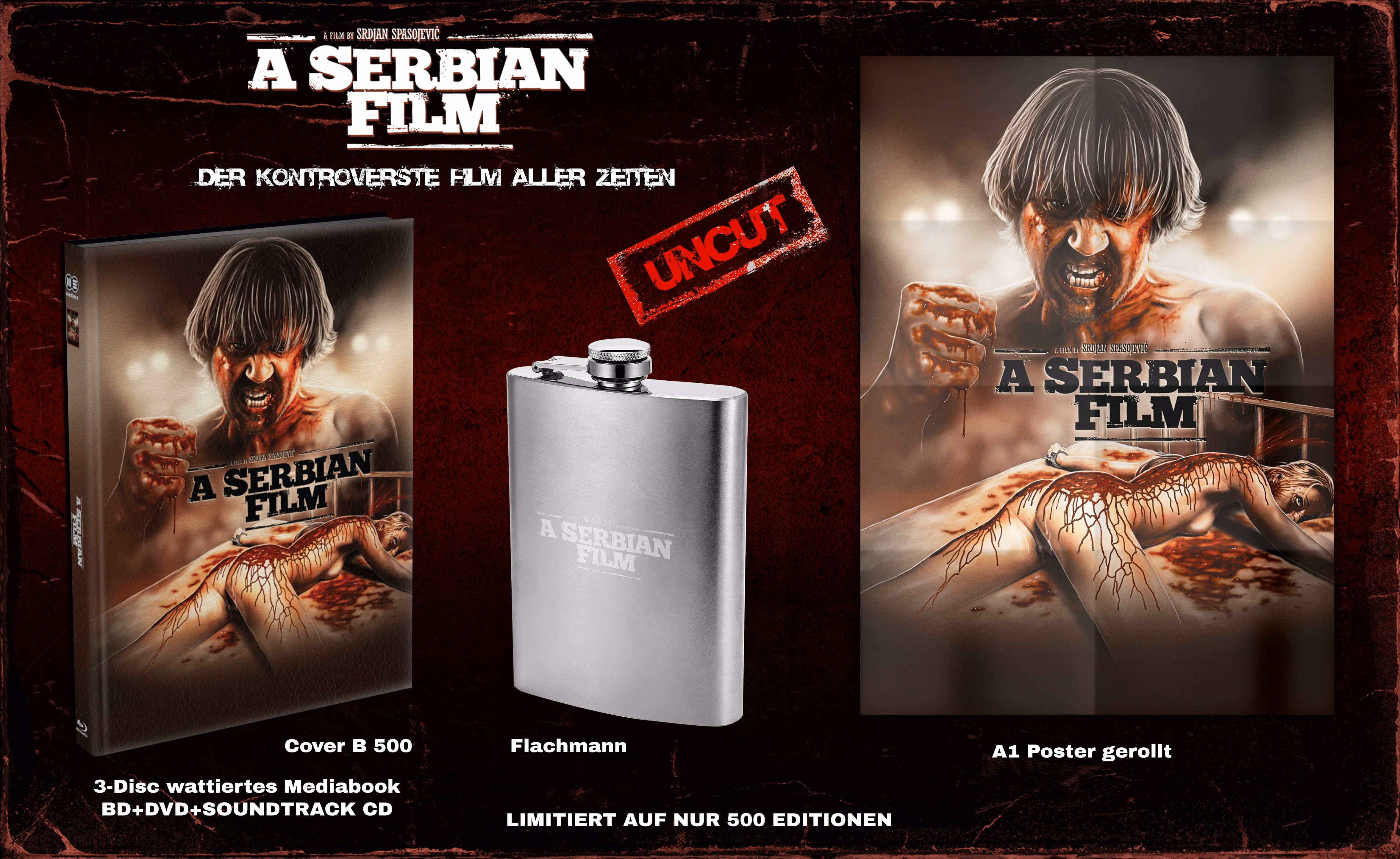 A Serbian Film · Mediacs · Cover B · Mediabook + Flachmann + A1-Poster
