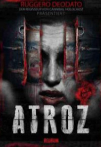 Atroz · Redrum Films · Cover C · weibliches Gesicht hinter roten Metallstreben