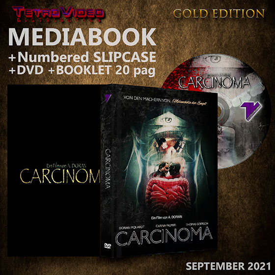 Carcinoma · TetroVideo · Gold Mediabook · Slipcase / 20-seitiges Booklet