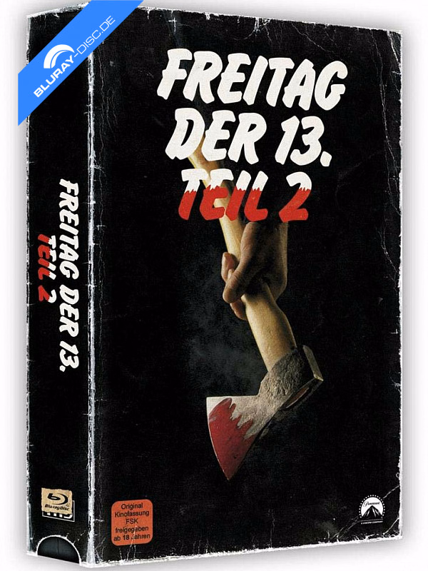 Freitag der 13. – Jason kehrt zurück · Paramount Home Entertainment / 84 Entertainment · CIC-Videokassetten-Artwork · Kassetten-Dummy mit Magnetlasche