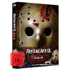 Freitag der 13. – Das letzte Kapitel · Paramount Home Entertainment / 84 Entertainment · Cover A · wattiert · Maskenmotiv · Halbschuber