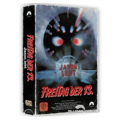 Freitag der 13. – Jason lebt · Paramount Home Entertainment / 84 Entertainment · CIC-Videokassetten-Artwork · Kassetten-Dummy mit Magnetlasche