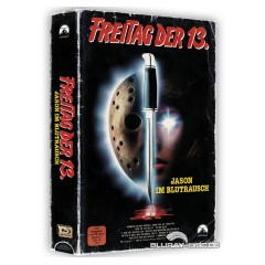 Freitag der 13. – Jason im Blutrausch · Paramount Home Entertainment / 84 Entertainment · CIC-Videokassetten-Artwork · Kassetten-Dummy mit Magnetlasche